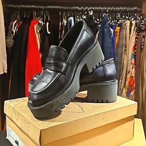 Free People Decker Platform Penny Loafer Shoe